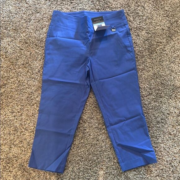 Rafaella Royal Blue Cropped Pants - Picture 1 of 2